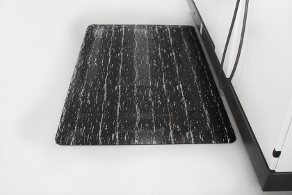 Černá gumová protiúnavová rohož FLOMA Marble - 240 x 90 x 1,4 cm