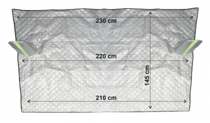 Clona ICE GARD na čelní sklo 220 x 145cm