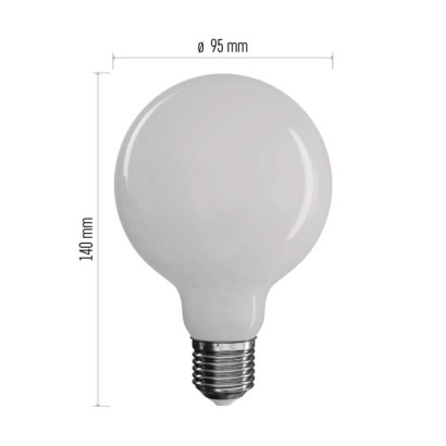 LED žárovka Filament G95 7,8W E27 neutrální bílá