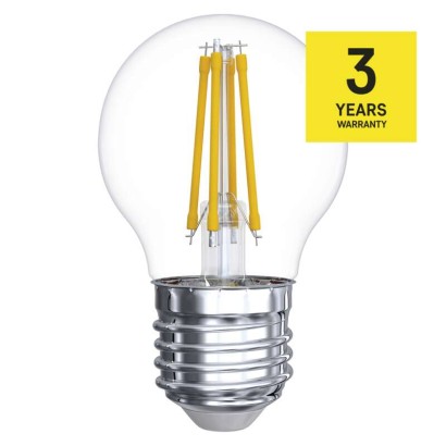LED žárovka Filament Mini Globe 6W E27 neutrální bílá