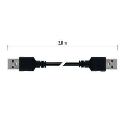 USB kabel 2.0 A vidlice – A vidlice 2m