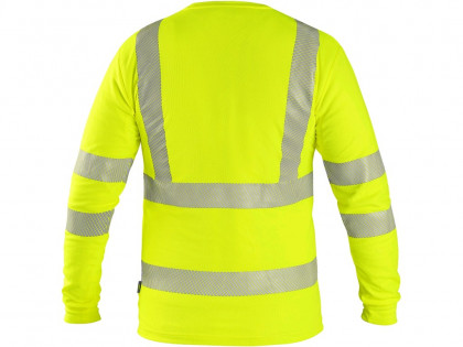 Tričko CXS OLDHAM, dlouhý rukáv, výstražné, pánské, žluté, vel. S
