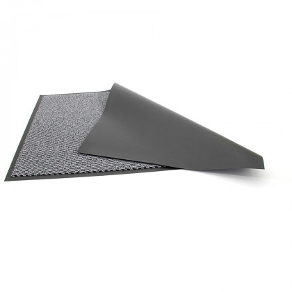 Šedá vnitřní čistící vstupní rohož FLOMA Spectrum - 60 x 90 x 0,5 cm