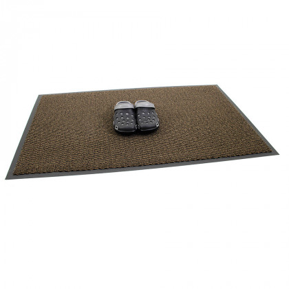 Hnědá vnitřní čistící vstupní rohož FLOMA Spectrum - 60 x 90 x 0,5 cm