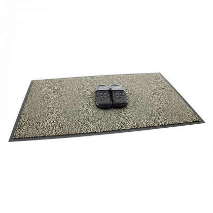 Béžová vnitřní čistící vstupní rohož FLOMA Mars - 90 x 300 x 0,5 cm