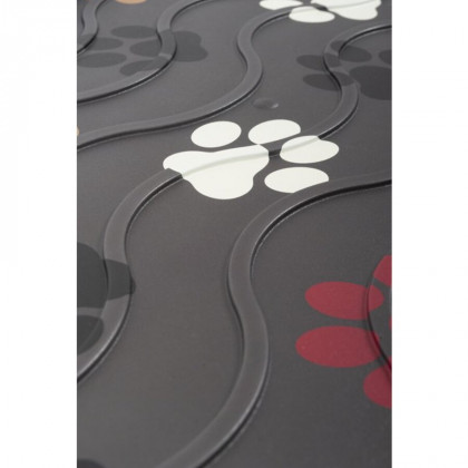 Plastový odkapávač na boty FLOMA Red Stamp Paw - 38 x 75 cm