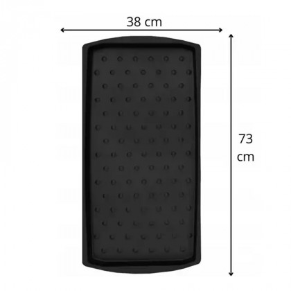 Černý plastový odkapávač na boty FLOMA Soho - 38 x 75 x 3 cm