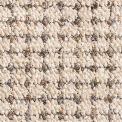 Béžový kobercový půlkruhový nášlap na schody Berlin - 25 x 65 cm