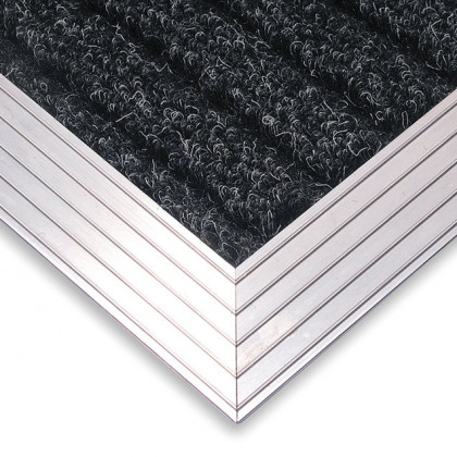 Hliníkový náběhový rám pro vstupní rohože a čistící zóny 60 x 120 - 6,5 x 2 cm