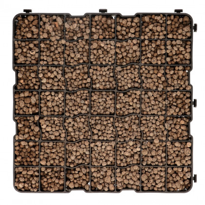 Černá plastová zatravňovací dlažba H30 - 33 x 33 x 3 cm