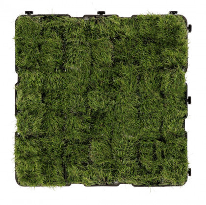 Černá plastová zatravňovací dlažba H30 - 33 x 33 x 3 cm