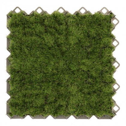 Zelená plastová zatravňovací dlažba MULTIGRAVEL - 60 x 60 x 4 cm