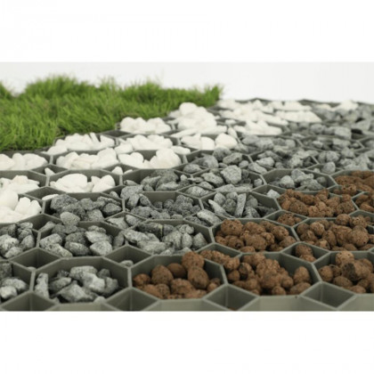Zelená plastová zatravňovací dlažba MULTIGRAVEL - 60 x 60 x 4 cm