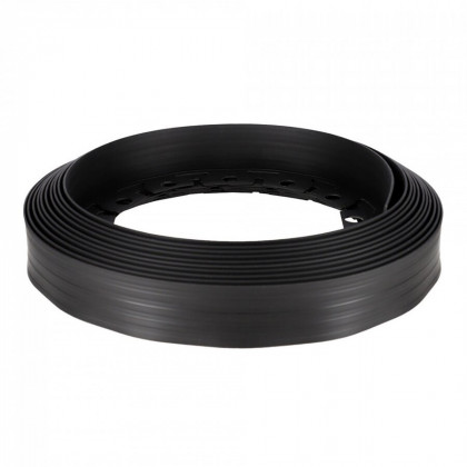 Černý plastový zahradní obrubník Smart Border - 10 m x 1 cm x 5 cm