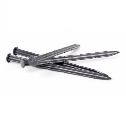 Černý plastový kotvící hřeb UNI - 25 cm