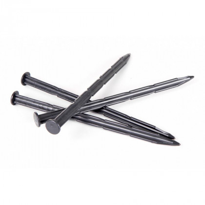 Černý plastový kotvící hřeb UNI - 25 cm