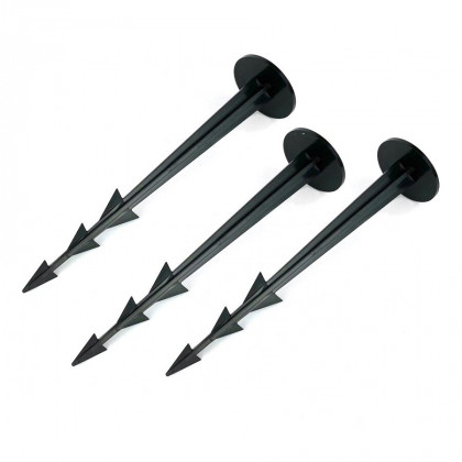 Černý plastový kotvící hřeb Pin - 15,5 cm