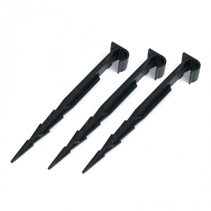 Černý plastový kotvící hřeb MULTI - 17 cm