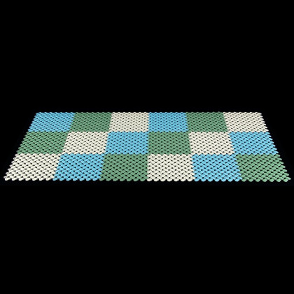 Béžová bazénová rohož FLOMA Lagoon - 20 x 20 x 0,8 cm