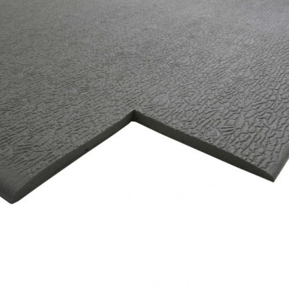 Černá gumová protiskluzová protiúnavová průmyslová rohož - 150 x 90 x 0,6 cm