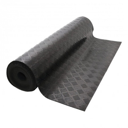 Černá gumová protiúnavová protiskluzová antistatická rohož - 10 m x 100 cm x 0,3 cm