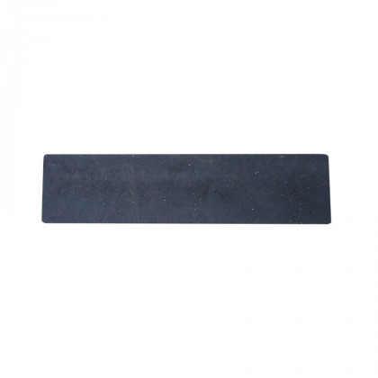 Černý plastový nájezd "pod" pro plastové podlahové desky - 40 x 10 x 2,2 cm