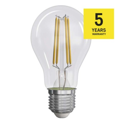 LED žárovka Filament A60 / E27 / 3,8 W (60 W) / 806 lm / teplá bílá