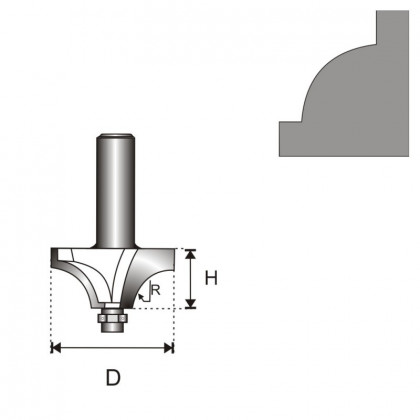 Frza ornamentovac s loiskem T12D34,9H15,5R11,1