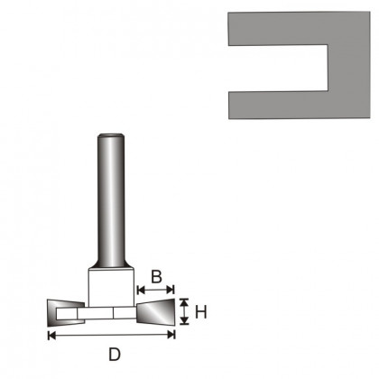 Frza drkovac""T"" T12 D32 H6,35 B9,4 mm