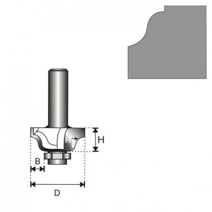 Frza esovit msk s loiskem T6D25,7H9,7R3,17B6,35mm