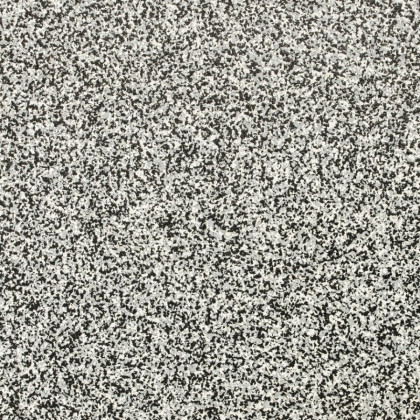 Černo-bílá gumová modulová puzzle dlažba (okraj) FLOMA Sandwich - 100 x 100 x 2,8 cm