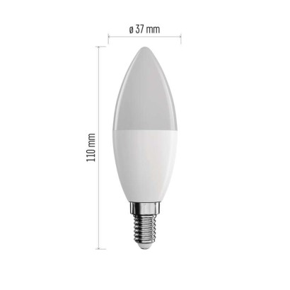 Chytrá LED žárovka GoSmart svíčka / E14 / 4,8 W (40 W) / 470lm / RGB / stmívatelná / Wi-Fi