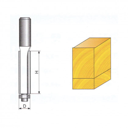 Tvarová fréza do dřeva, stopka 8 mm | 9,5x80 mm