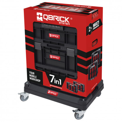 Set boxů Qbrick TWO Cart s podvozkem 7v1 | 595x395x825 mm