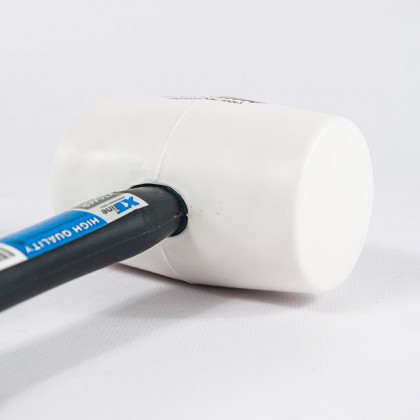 Palička gumová bílá - sklolaminátová násada | 65 mm