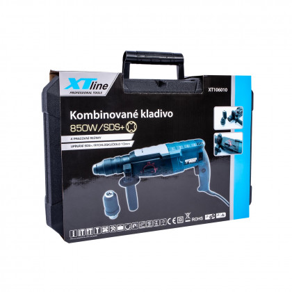 Kombinované kladivo 850 W SDS PLUS 3 J + sklíčidlo