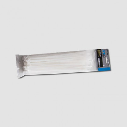 Vázací pásky nylonové bílé | 120x2,5 mm, 1bal/50ks