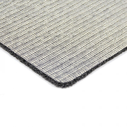 Šedá vinylová protiskluzová sprchová rohož FLOMA Spaghetti - 40 x 60 x 1,2 cm