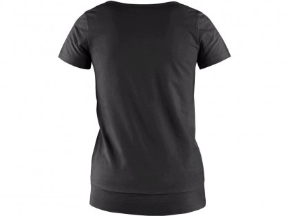 Tričko CXS EMILY, dámské, krátký rukáv, černá, vel. XL