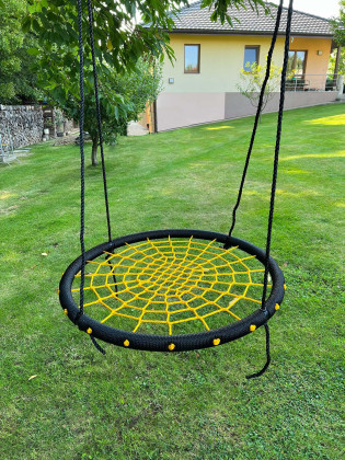 Kruh houpací 100 cm černožlutý
