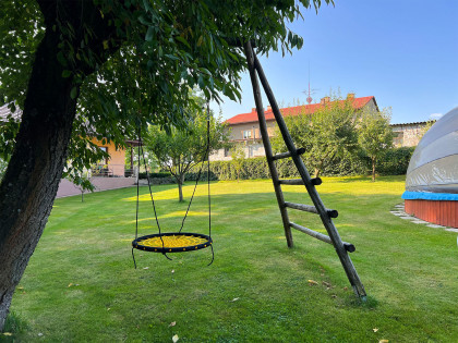 Kruh houpací 100 cm černožlutý
