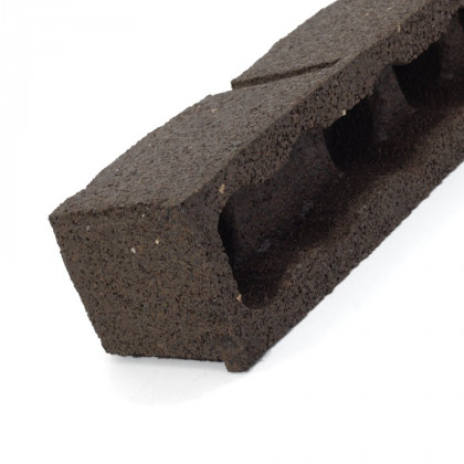 Světle hnědý gumový zahradní obrubník FLOMA Stone - 120 x 7 x 8,8 cm