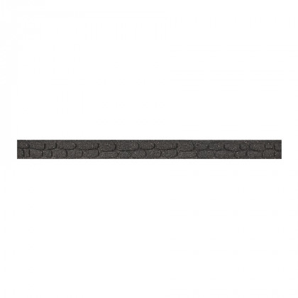 Šedý gumový zahradní obrubník FLOMA Rockwall - 122 x 5,1 x 8,9 cm