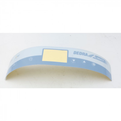 Nálepka na ovládacím panelu