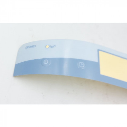 Nálepka na ovládacím panelu