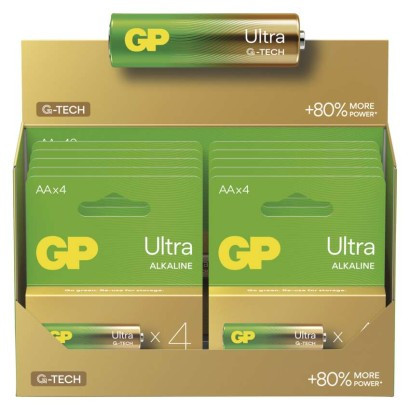 Alkalická baterie GP Ultra AA (LR6)