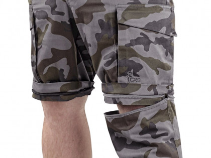 Kalhoty CXS CAMO, pánské, maskáčové, s odepínacími nohavicemi