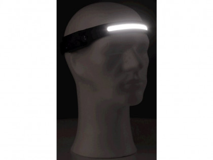 Čelovka CXS XPE LED / COB LED se svítícím LED páskem