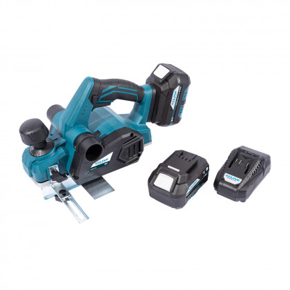 Aku hoblík 18 V + 2 baterie 5.0 Ah + nabíječka 3.5 A + box