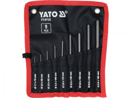 Sada vyrážečů 9 ks, 70 - 160 mm